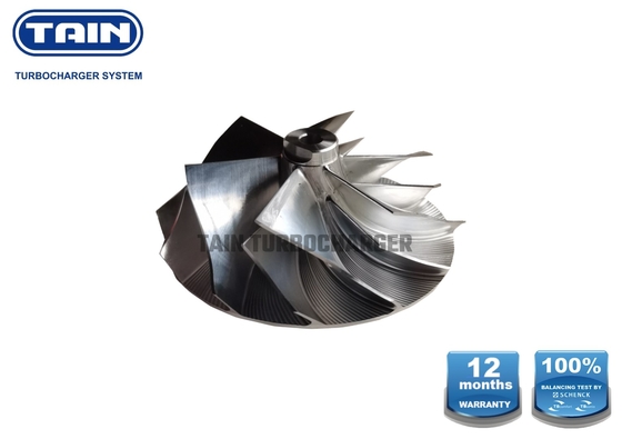 K04 66mm Billet Turbo Compressor Wheel อัพเกรด 11blade สำหรับ Audi Seat Leon 2.0L